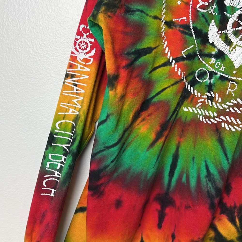 Panama City Beach Tie Dye Long Sleeve Tee - Picture 4 of 7